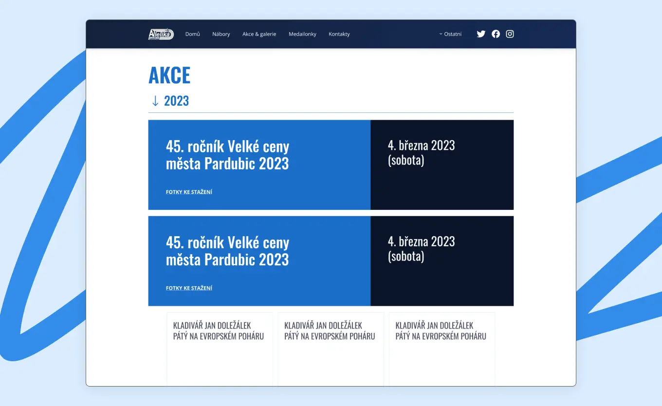 atletika-hvezda design webové stránky